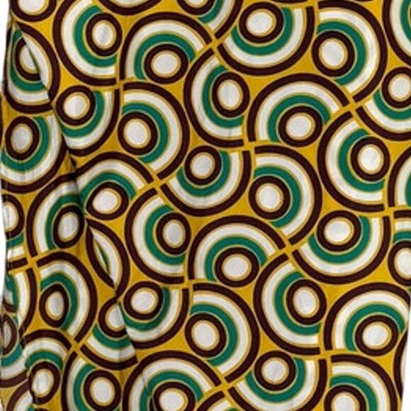 Zara Pareo Sarong Wrap Skirt Front Knot Self Closure Lightweight M Green Yellow - Picture 10 of 16